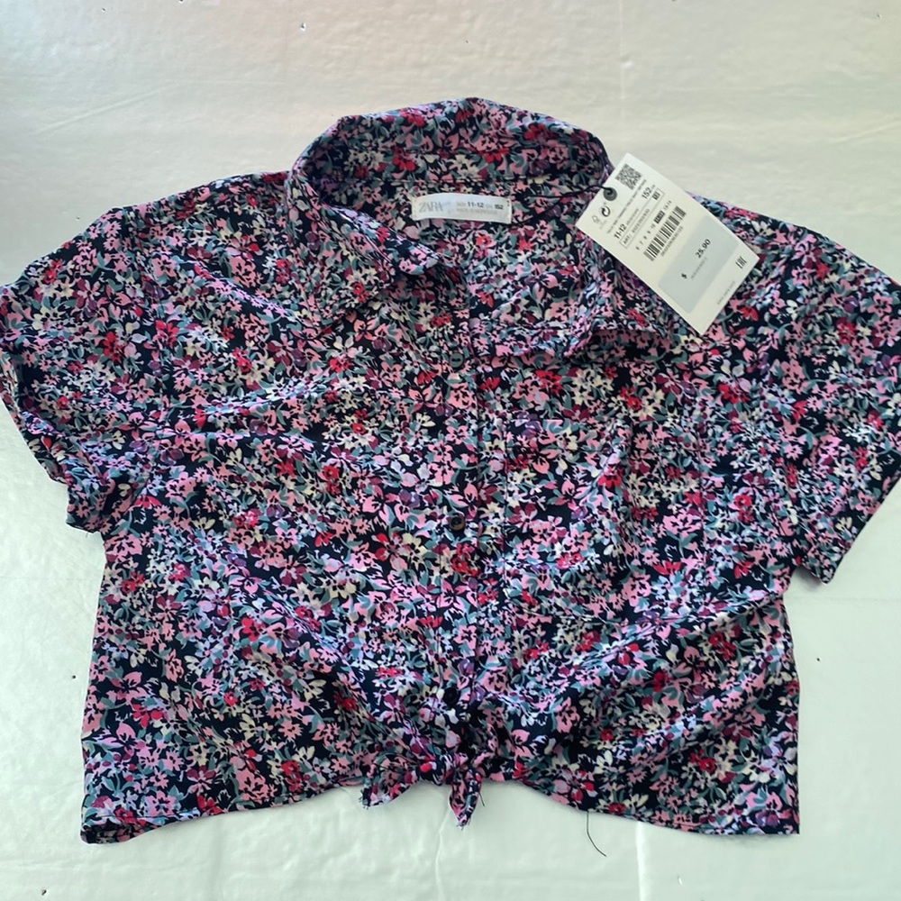 Zara flower blouse